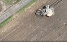 "Холодноярівці" потішили ефектним відео, як бронетехніка окупантів підривається на міні