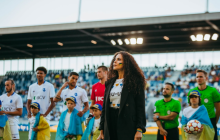 NK, KOLA и Инесса Грицаенко выступили на благотворительном футбольном матче в Лозанне