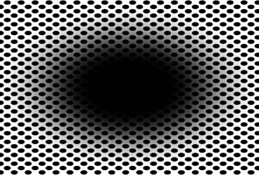 Моторошна оптична ілюзія змушує людей думати, ніби чорна діра наближається до них (фото)