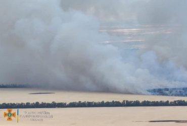 На Дніпропетровщині загорілось поле з пшеницею, в яке влучили снаряди окупантів (фото)
