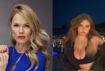 The grown-up daughter of Olga Freimut flashed a bust in a tight blouse (photo)