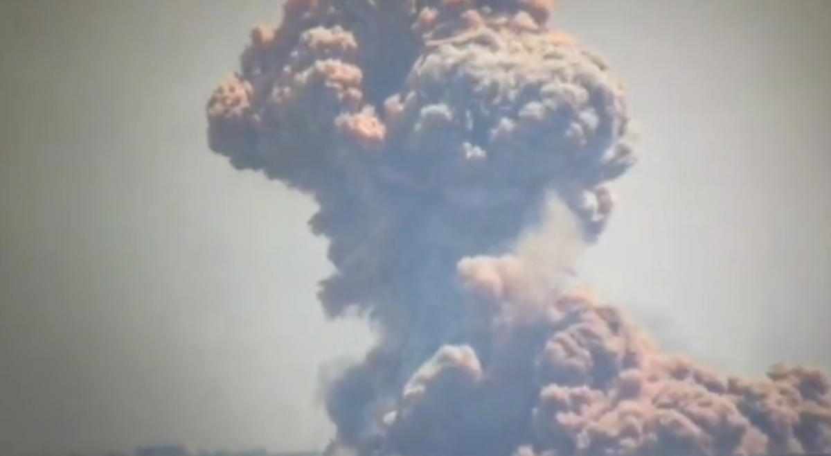 ЗСУ знищили склад з боєприпасами ворога на сході України / скриншот з відео