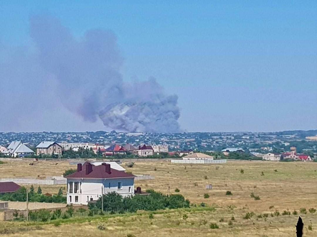 У Чорнобаївці чули вибух 2 липня / фото /t.me/h...herson У Чорнобаївці чули вибух 2 липня / фото /t.me/h...herson