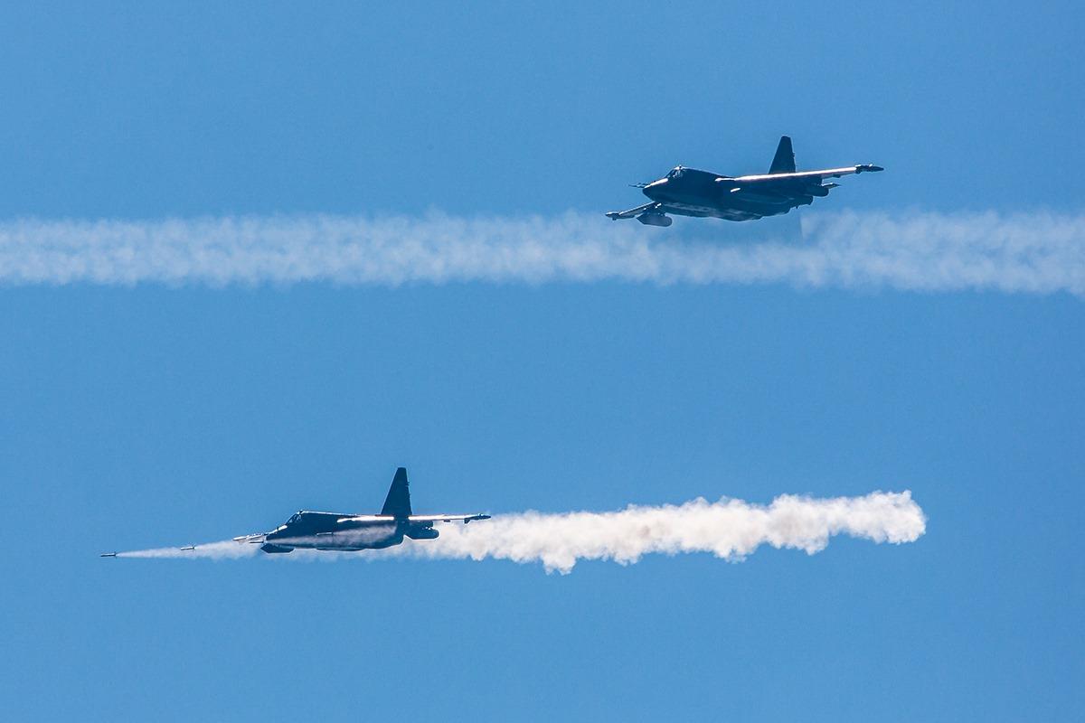 Минус два вражеских Су-25 над Запорожьем / фото Минобороны РФ Минус два вражеских Су-25 над Запорожьем / фото Минобороны РФ