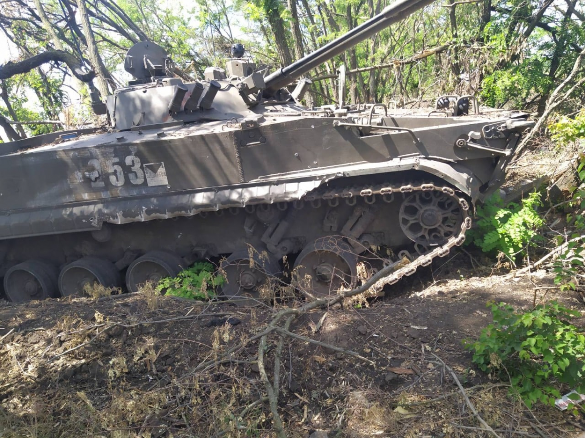 Закарпатська бригада здобула трофейний БМП / фото t.me/brigade128 Закарпатська бригада здобула трофейний БМП / фото t.me/brigade128
