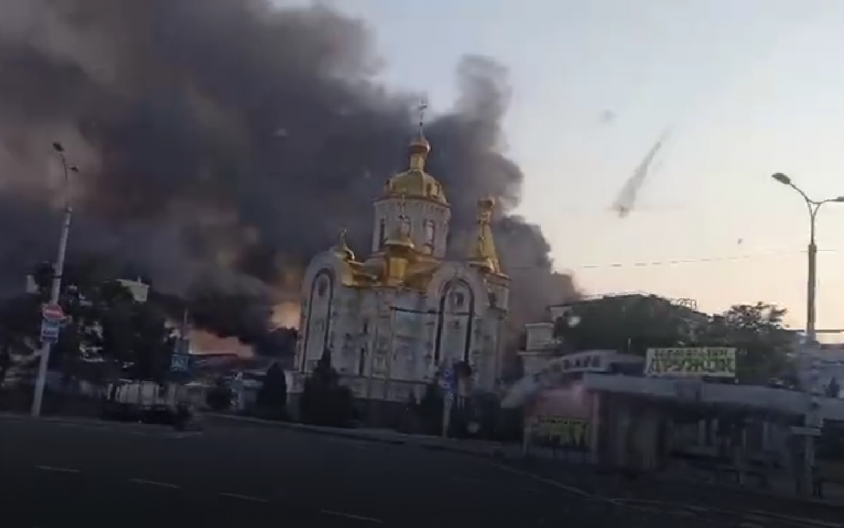 Наслідки ворожого обстрілу Донецька / скріншот відео