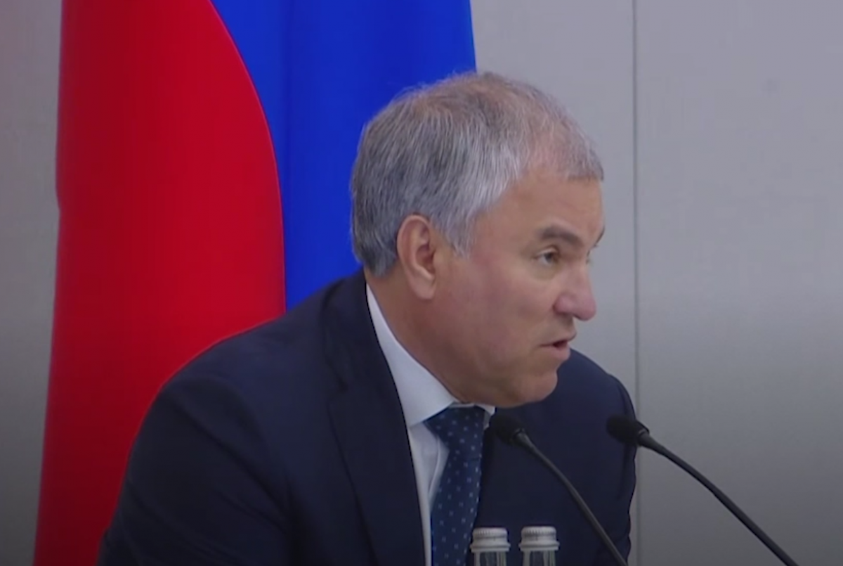 Володін закликав заборонити діяльність МКС в Росії / скріншот Володін закликав заборонити діяльність МКС в Росії / скріншот