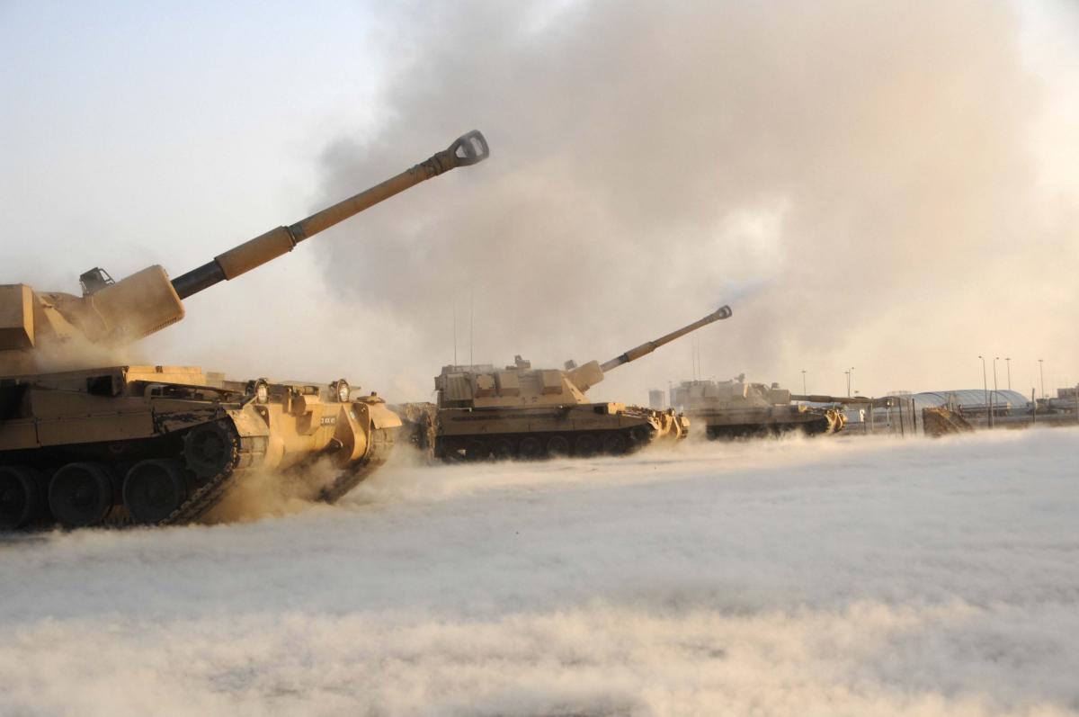 САУ AS90 во время операции в Афганистане / Фото - US Army САУ AS90 во время операции в Афганистане / Фото - US Army