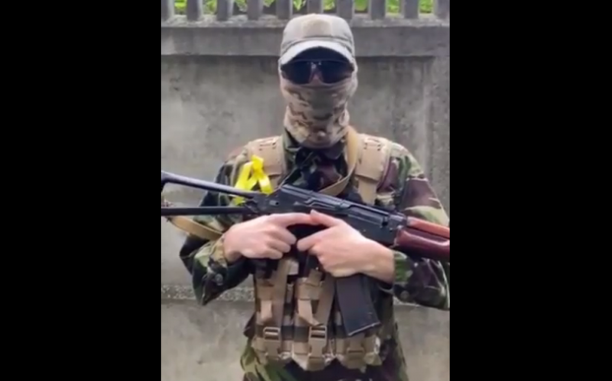Херсонські партизани пригрозили окупантам / скріншот Херсонські партизани пригрозили окупантам / скріншот