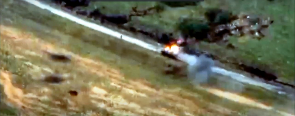 Десантники ВСУ уничтожили два российских танка на Донетчине / скриншот