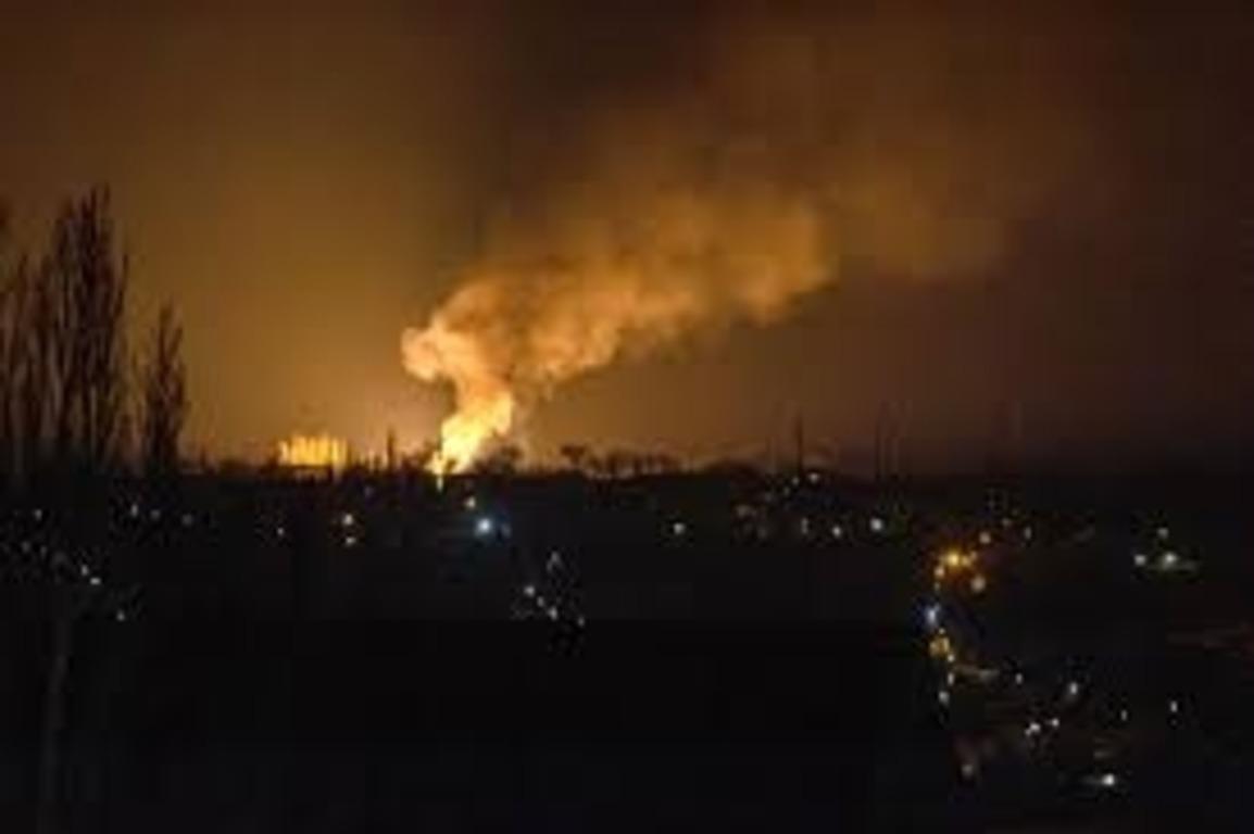 Another warehouse with ammunition of the Russian occupation army could have been blown up in the city / photo: screenshot