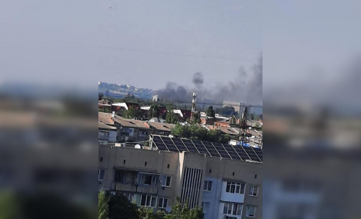 Вибухи в Новій Каховці / фото Сергій Хлань Вибухи в Новій Каховці / фото Сергій Хлань
