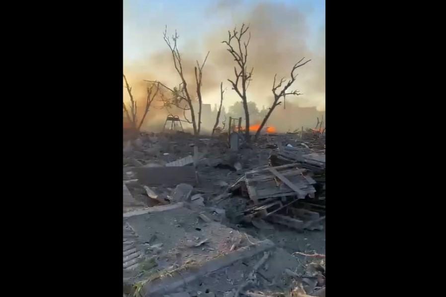 Зеленский показал жуткое видео из Затоки / скриншот Зеленский показал жуткое видео из Затоки / скриншот