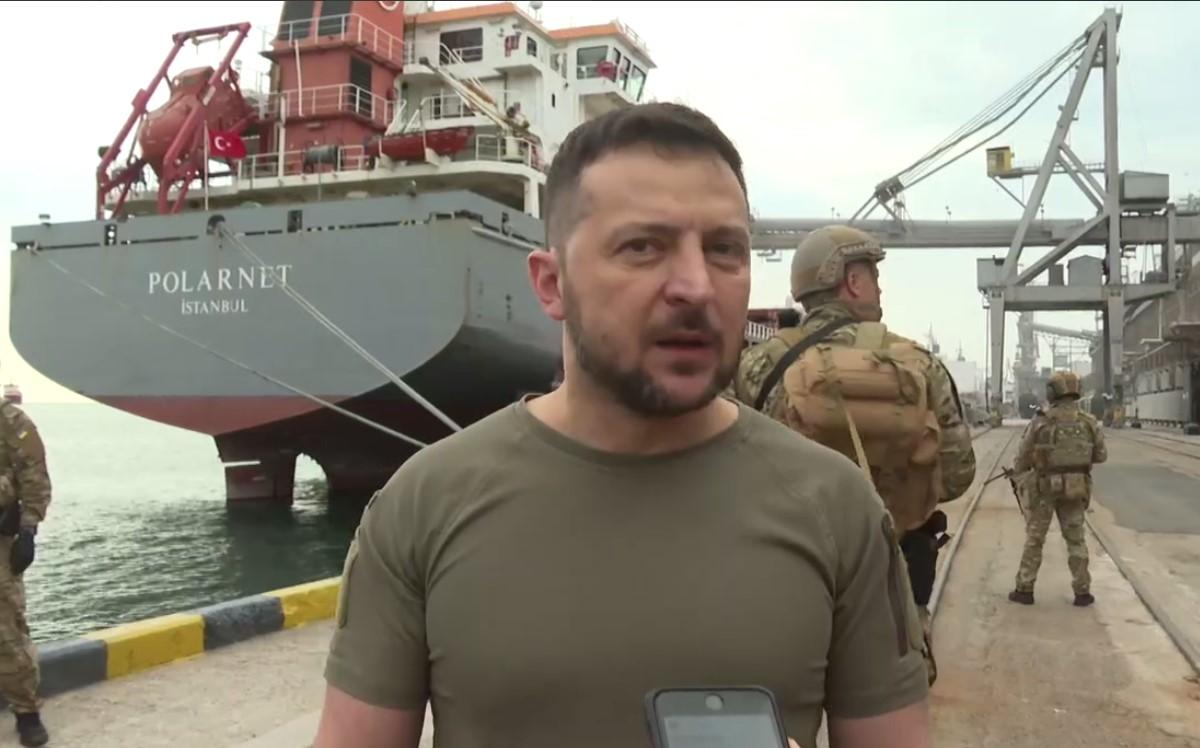 Зеленский назвал возможную дату старта экспорта зерна / скриншот Зеленский назвал возможную дату старта экспорта зерна / скриншот