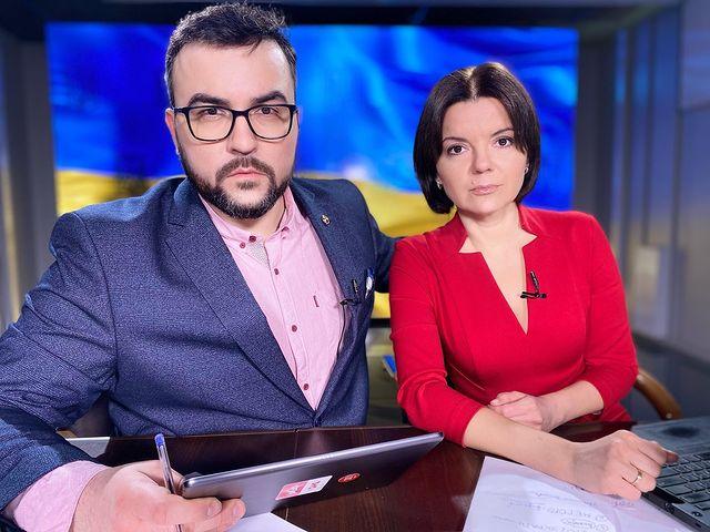 Телеведучі «1+1» Руслан Сенічкін та Марічка Падалко Телеведучі «1+1» Руслан Сенічкін та Марічка Падалко