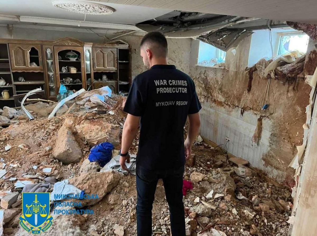 Damaged businessman's house / photo Office of the Prosecutor General
