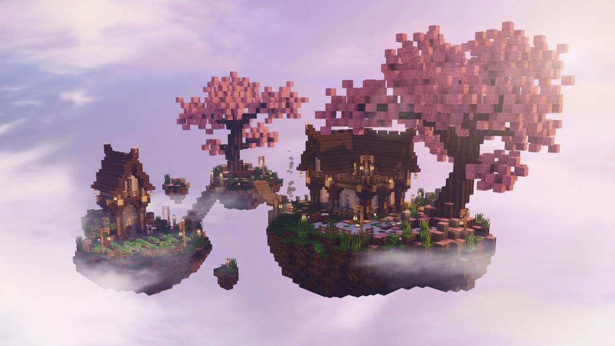 Гравець побудував в Minecraft неймовірно красиве село на повітряних островах / фото Reddit/jofcroxford Гравець побудував в Minecraft неймовірно красиве село на повітряних островах / фото Reddit/jofcroxford
