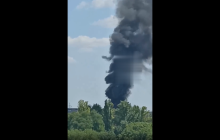Артилеристи ЗСУ потужно підірвали ворожий склад боєприпасів та пального в Донецьку (відео)