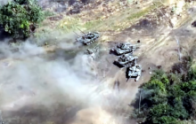 Украинские десантники во время наступления врага взорвали танковую роту оккупантов (видео)