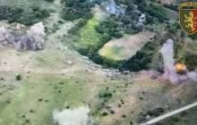 Артилеристи 24-ї бригади знищили колону техніки окупантів на Луганщині (відео)