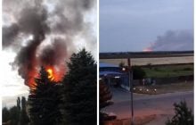 "Бавовна" на Донбассе: сразу в нескольких городах прогремели взрывы, начались пожары (видео)