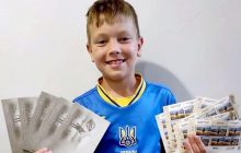 9-річний футболіст зібрав понад 200 тисяч гривень на купівлю автомобілів для ЗСУ