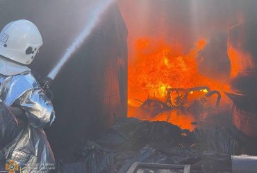 У Миколаєві через аномальну спеку виникла масштабна пожежа на одному із підприємств - ДСНС