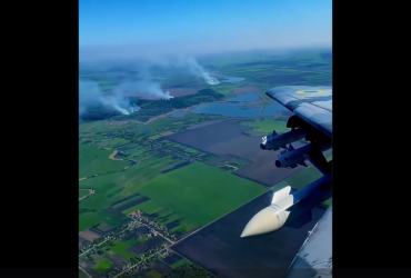 В Воздушных Силах показали Восток Украины глазами пилотов из кабины МиГ-29 (видео)