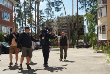 В Ірпені почалися зйомки трисерійного фільму про звірства окупантів у місті