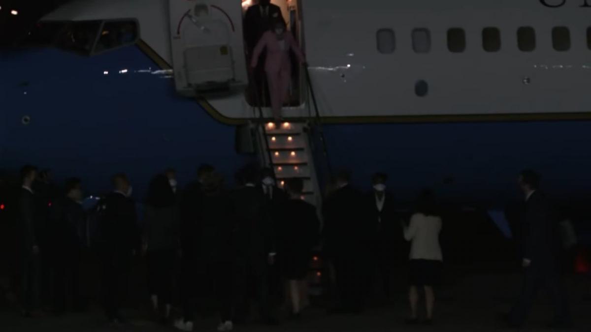 Pelosi landed in Taiwan / screenshot