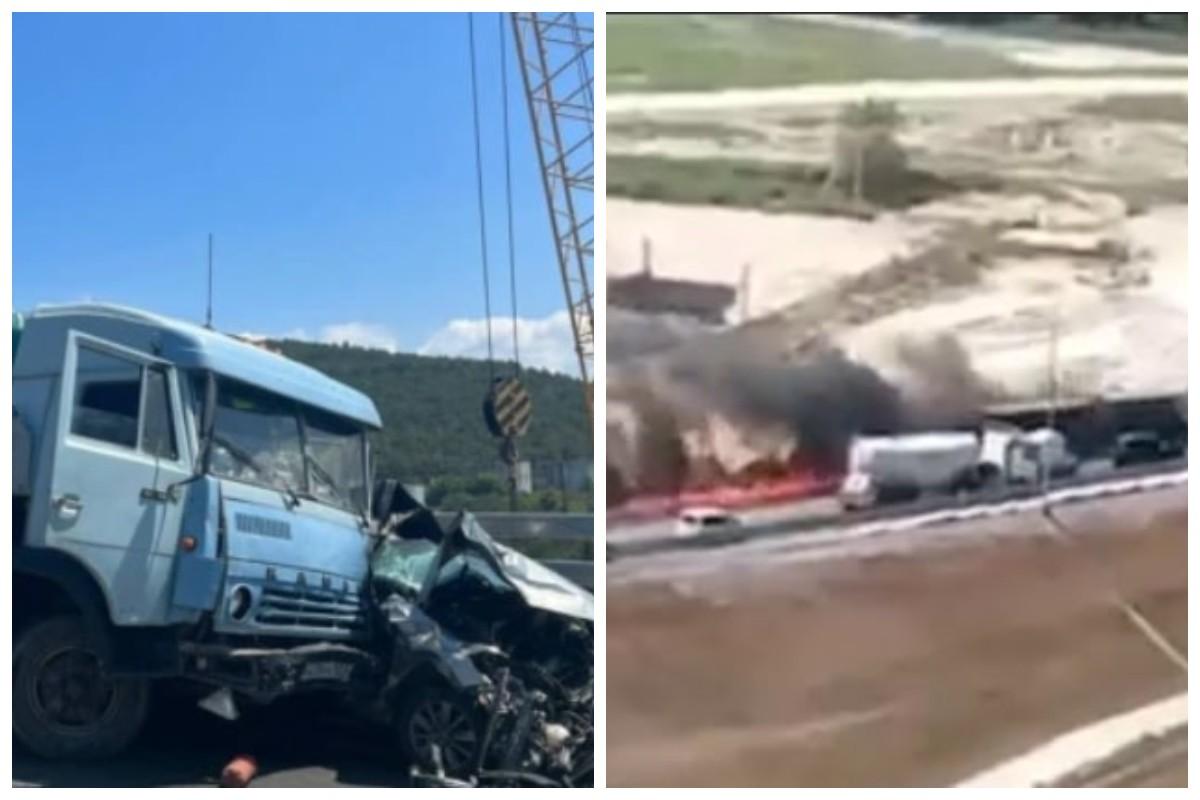 Пользователи сети отмечают, что грузовик настигла "карма" / скриншоты