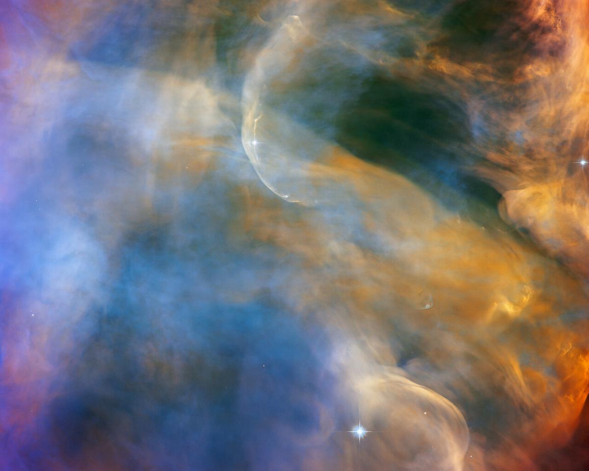 Космічні "хмари" в Туманності Оріона / фото ESA/Hubble & NASA, J. Bally