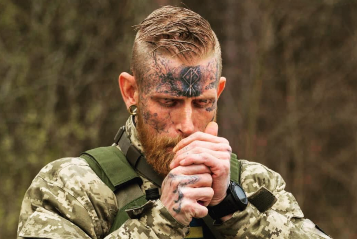 Викинг из Дании воюет на стороне Украины / фото Facebook/storm.balderson Викинг из Дании воюет на стороне Украины / фото Facebook/storm.balderson