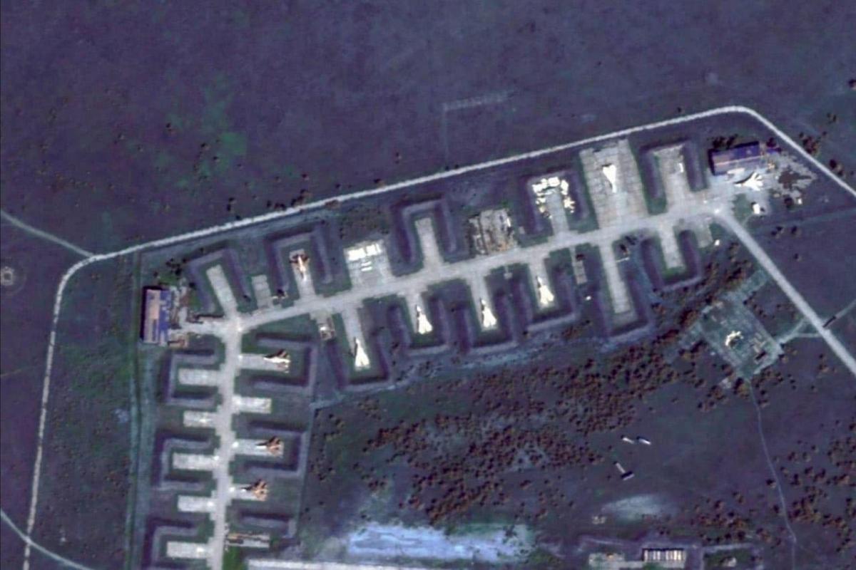 Аэродром в Крыму, на котором зафиксировали "хлопки" / фото ВСУ