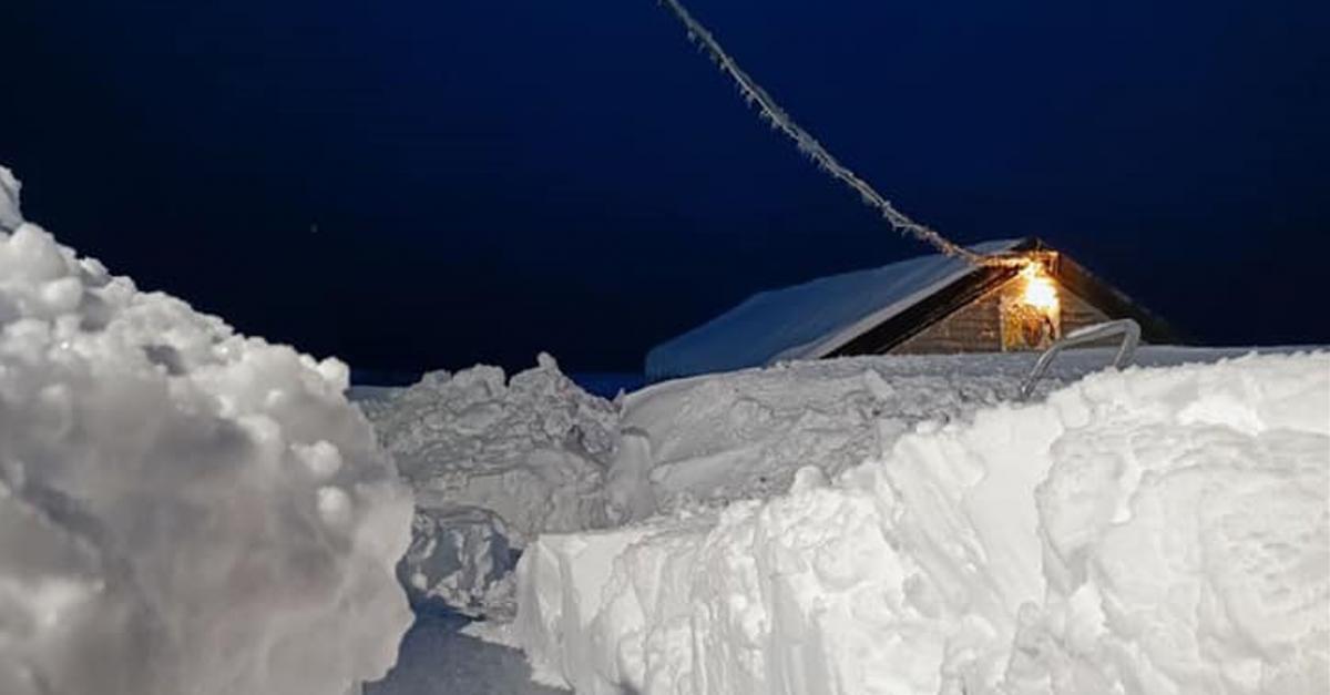 "Вернадский" завалило снегом / фото Национальный антарктический научный центр