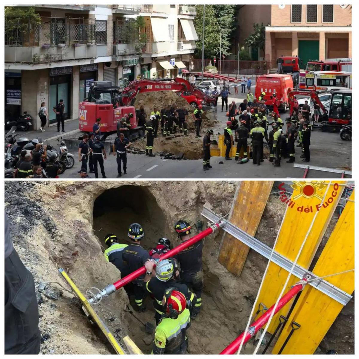 Итальянские спасатели достали неудачливого грабителя из-под земли \ Полиция Италии