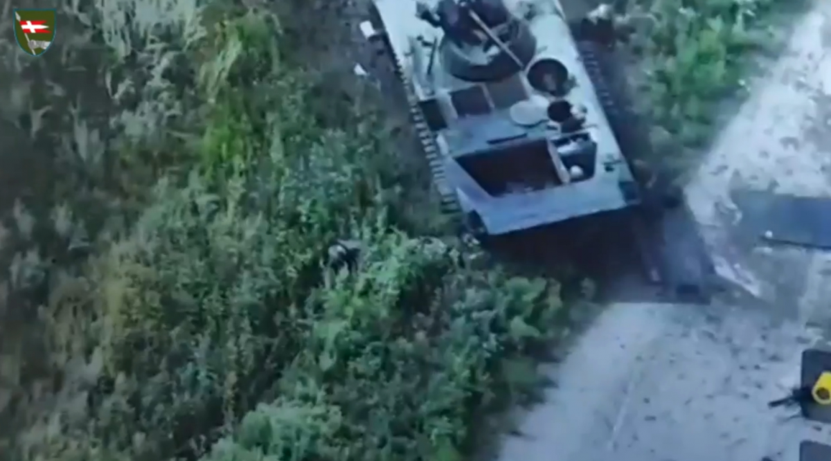 Воины 14-й бригады уничтожили около 25 оккупантов и 3 БМП / скриншот с видео