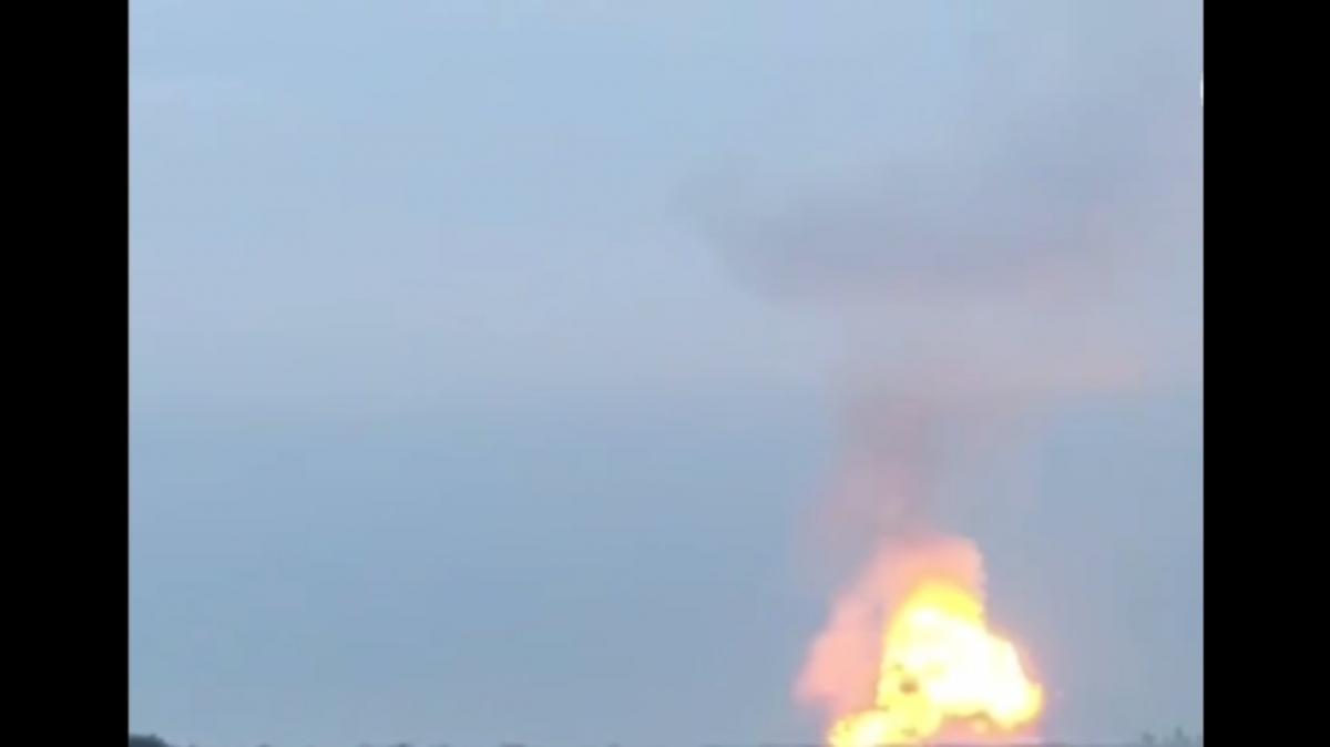 Взрыв в Крыму попал на видео / скриншот