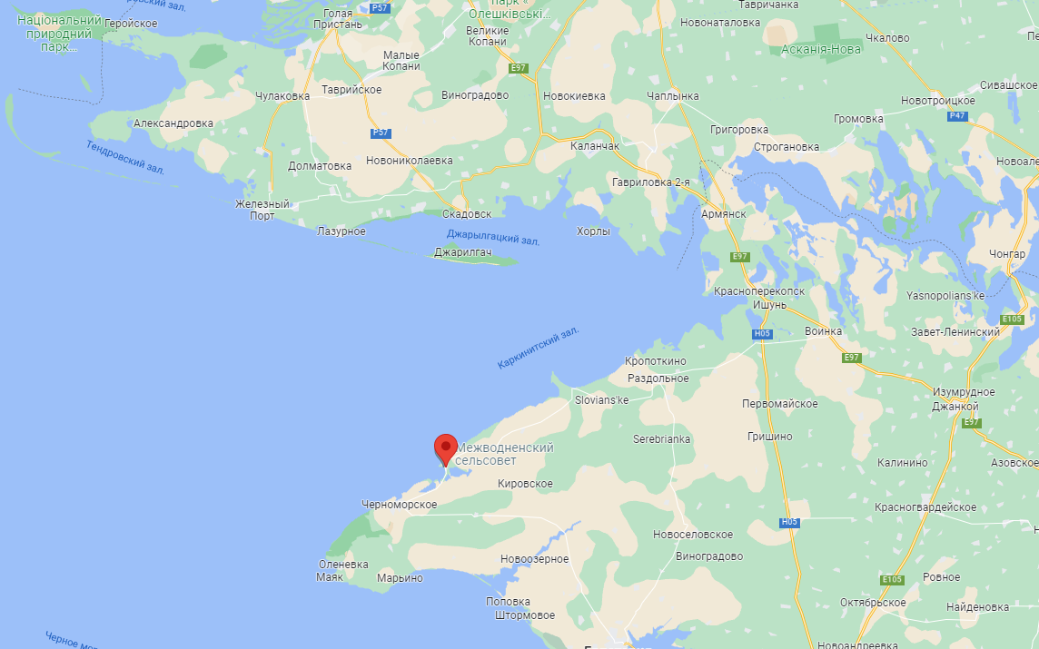 Возле Межводного произошел пожар / скриншот Возле Межводного произошел пожар / скриншот