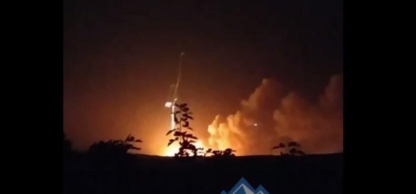 В "ДНР" знищено ще один склад ворожих боєприпасів / скриншот В "ДНР" знищено ще один склад ворожих боєприпасів / скриншот