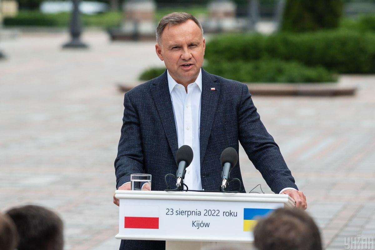 Анджей Дуда высказался о конфликте между Польшей и Украиной из-за зерна / фото УНИАН, Вячеслав Ратынский Анджей Дуда высказался о конфликте между Польшей и Украиной из-за зерна / фото УНИАН, Вячеслав Ратынский