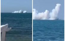 "Нептун розбушувався": біля Севастополя раптово почав диміти російський корабель (фото)