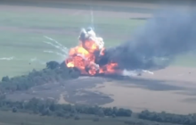 Бригада князя Мономаха підсмажила російський БТР-82 разом з екіпажем (відео)