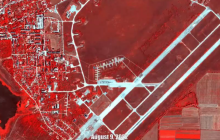 Опубліковано інфрачервоні супутникові знімки аеродрому "Саки" у Новофедорівці