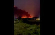 Вечірня "бавовна": в Бєлгородській області детонує склад з боєприпасами (відео)
