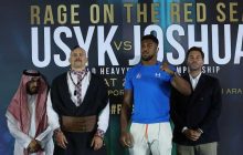 Усик і Джошуа провели офіційне зважування та фінальну битва поглядів перед реваншем (відео)