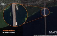 Впритул до Антонівського мосту: росіяни зводять понтонну переправу на Херсонщині (фото)