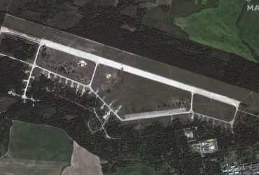 The results of outbreaks at the Belarusian airfield Zyabrovka were shown from space (photo)