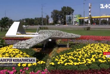 Ко Дню Независимости Украины в Киеве создали тематические композиции