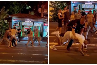 В Одессе произошла массовая драка с полицией из-за раздачи повесток (видео)